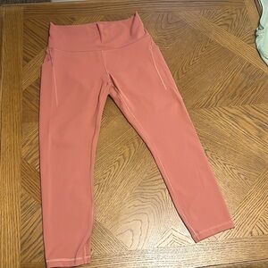 Lulu lemon leggings size 10 terracotta